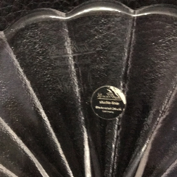 Rosenthal Crystal Glass Plate Signed 8” Germany - Picture 2 of 4